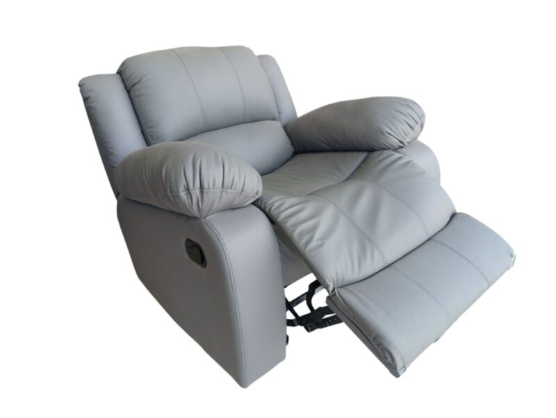 RECLINABLE FOSTER EN PIEL GRIS OXFORD - Image 2
