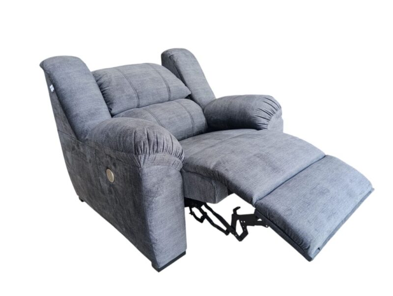 RECLINABLE ELECTRICO MONARCA TELA CLARITY CHARCOAL - Image 2