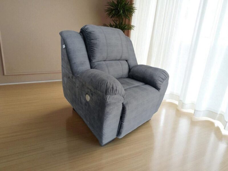 RECLINABLE ELECTRICO MONARCA TELA CLARITY CHARCOAL