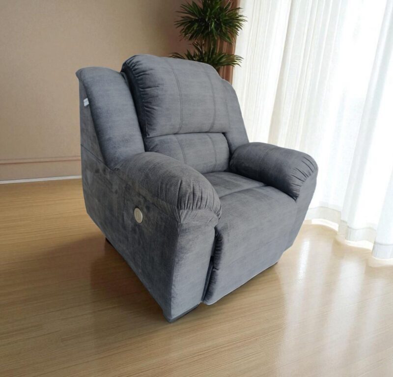 RECLINABLE ELECTRICO MONARCA TELA CLARITY CHARCOAL