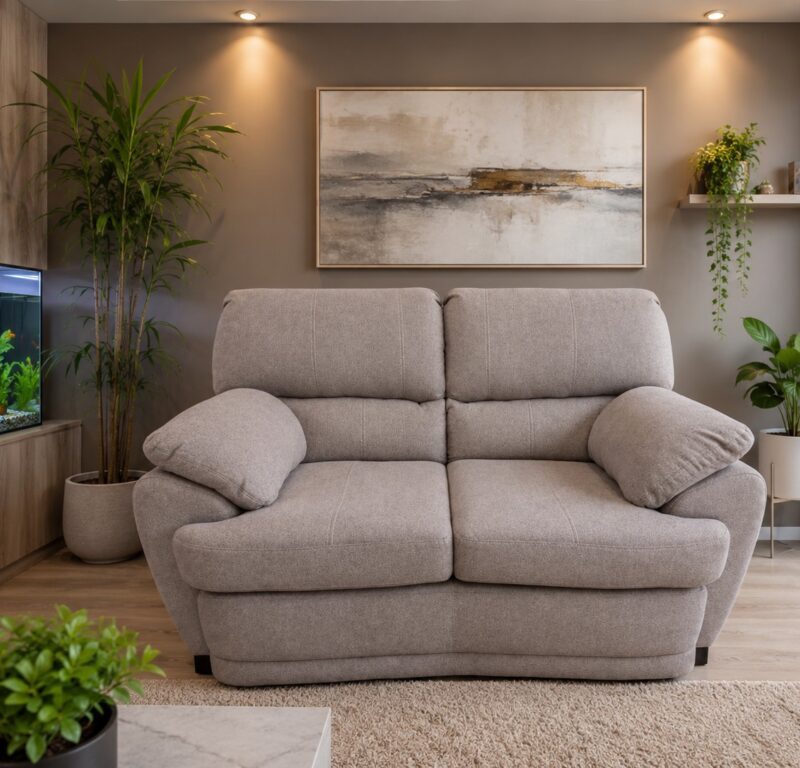 SILLON LYON TELA SUCRE TAUPE